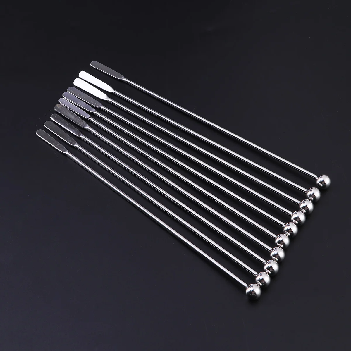 10 Pcs Stainless Steel Stirring Rod Coffee Sticks Cocktail Mixers Stirrers Old Fashioned Drink
10 Pcs Stainless Steel Stirring Rod Coffee Sticks Cocktail Mixers Stirrers Old Fashioned Drink