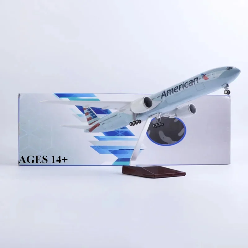 47CM 1/157 Scale 777 B777 Aircraft American Air Airlines Model W Light and Wheel Landing Gear Diecast Plastic Resin Plane
47CM 1/157 Scale 777 B777 Aircraft American Air Airlines Model W Light and Wheel Landing Gear Diecast Plastic Resin Plane