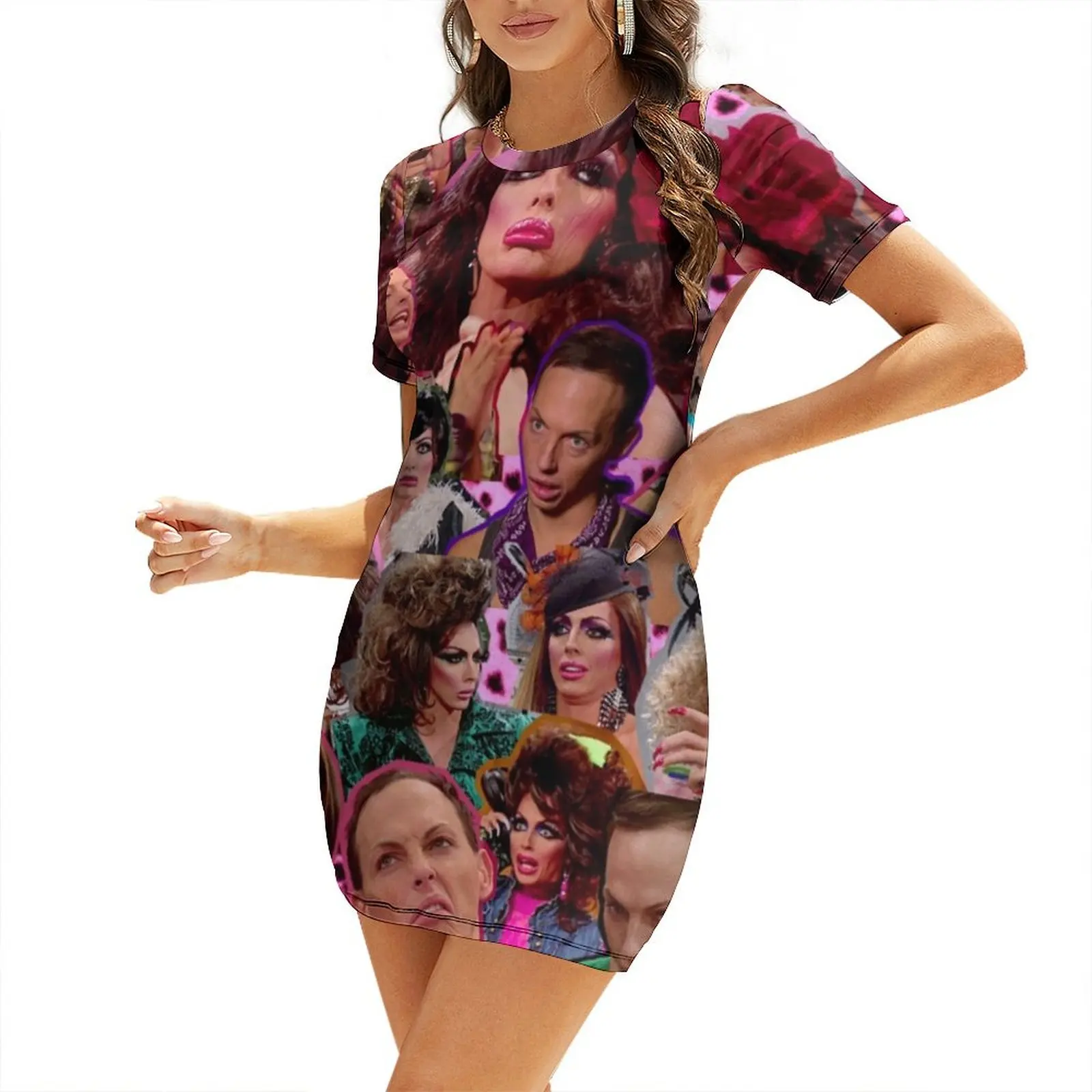 Alyssa Edwards Collage Short Sleeved Dress women's clothing summer 2025 novelties women formal occasion dresses
Alyssa Edwards Collage Short Sleeved Dress women's clothing summer 2025 novelties women formal occasion dresses