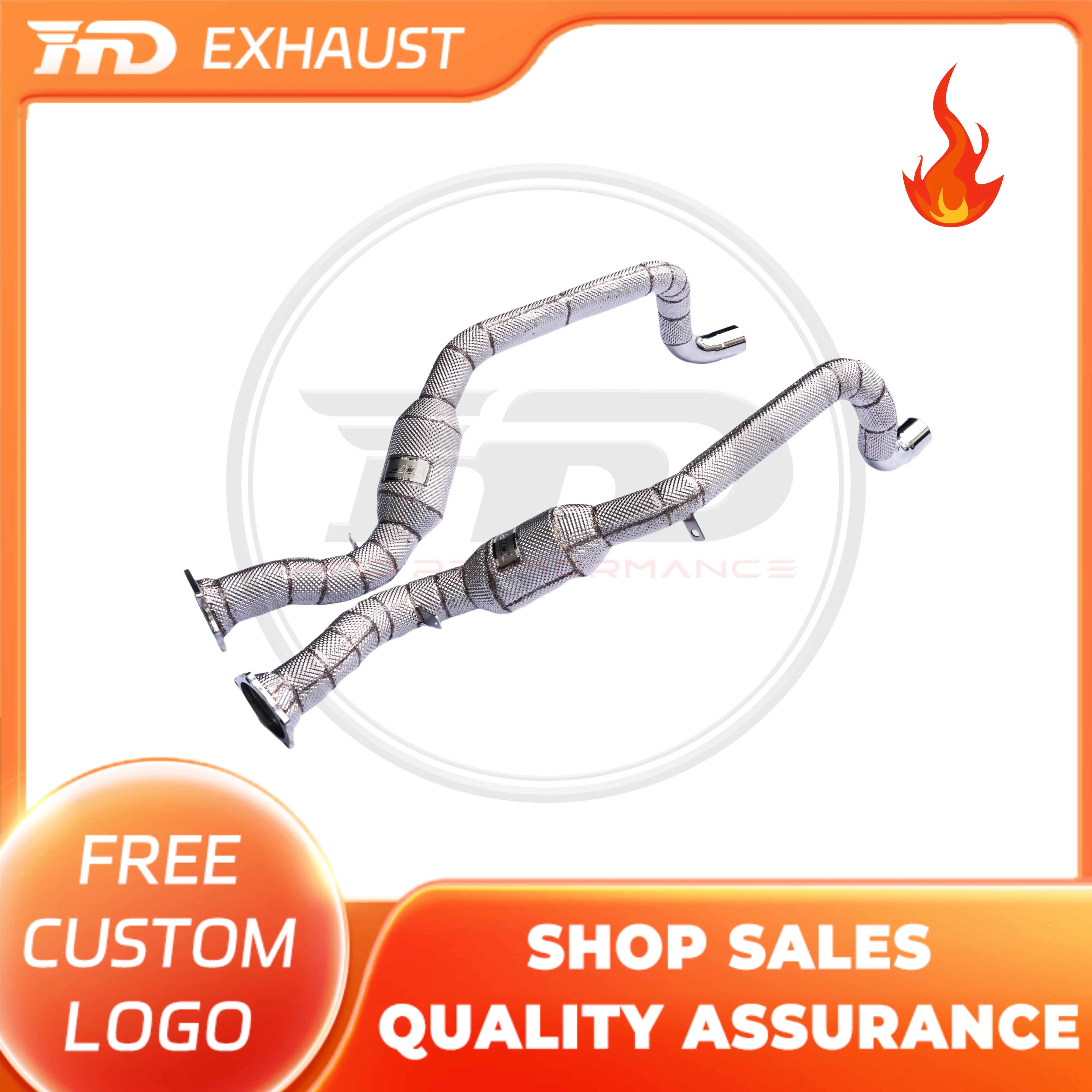HMD Hot sale for Porsche Panamera 4.8T Exhaust-pipe with Heat Shield SS304 Catted/Catless Downpipe Exhaust Headers Systems
HMD Hot sale for Porsche Panamera 4.8T Exhaust-pipe with Heat Shield SS304 Catted/Catless Downpipe Exhaust Headers Systems
