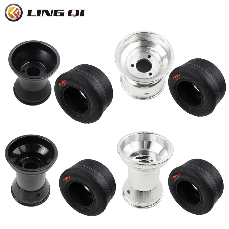 LINGQI Universal Replacement 5 Inch 180mm Go Kart Tire and Rim Fit For ATV Go-Kart Quadricycle Scooter Buggy Quad Bike
LINGQI Universal Replacement 5 Inch 180mm Go Kart Tire and Rim Fit For ATV Go-Kart Quadricycle Scooter Buggy Quad Bike
