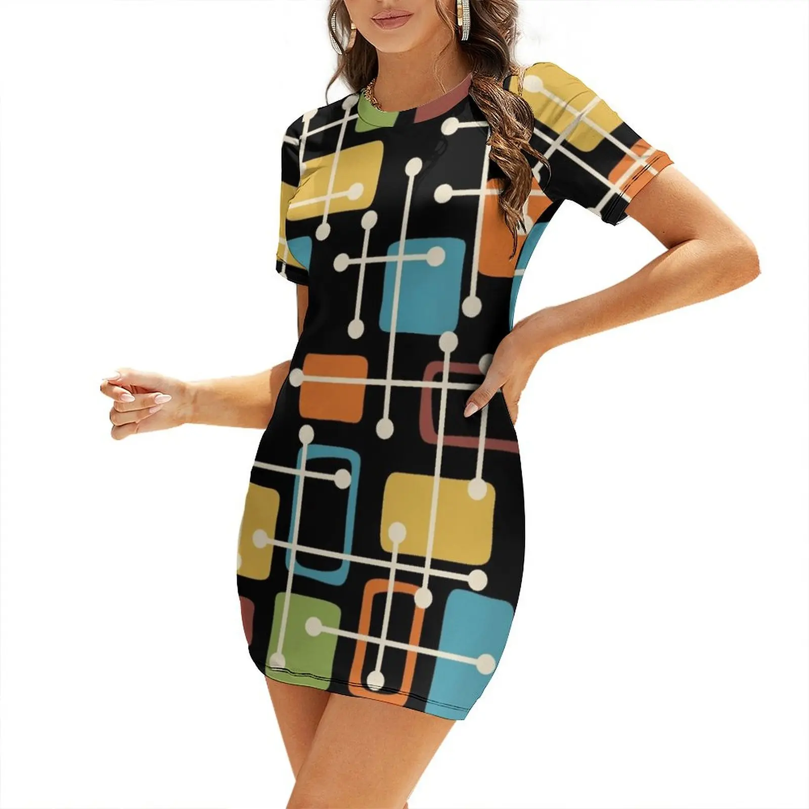 Mid Century Modern Abstract Art Short Sleeved Dress Long veiled dresses women dresses womens dress fairy dress
Mid Century Modern Abstract Art Short Sleeved Dress Long veiled dresses women dresses womens dress fairy dress