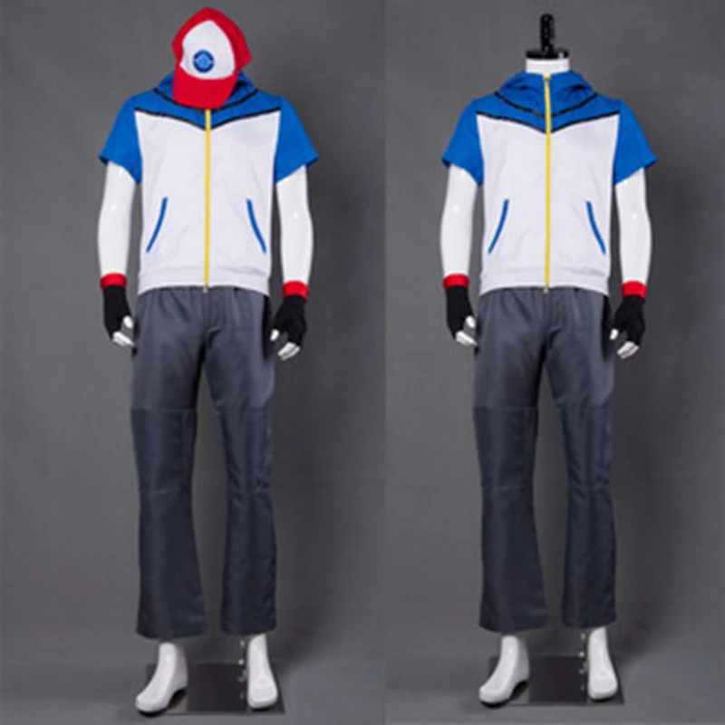 Ash Ketchum Satoshi Cosplay Costume with Hat Full Set Halloween Carnival Party Suits Outfits
Ash Ketchum Satoshi Cosplay Costume with Hat Full Set Halloween Carnival Party Suits Outfits