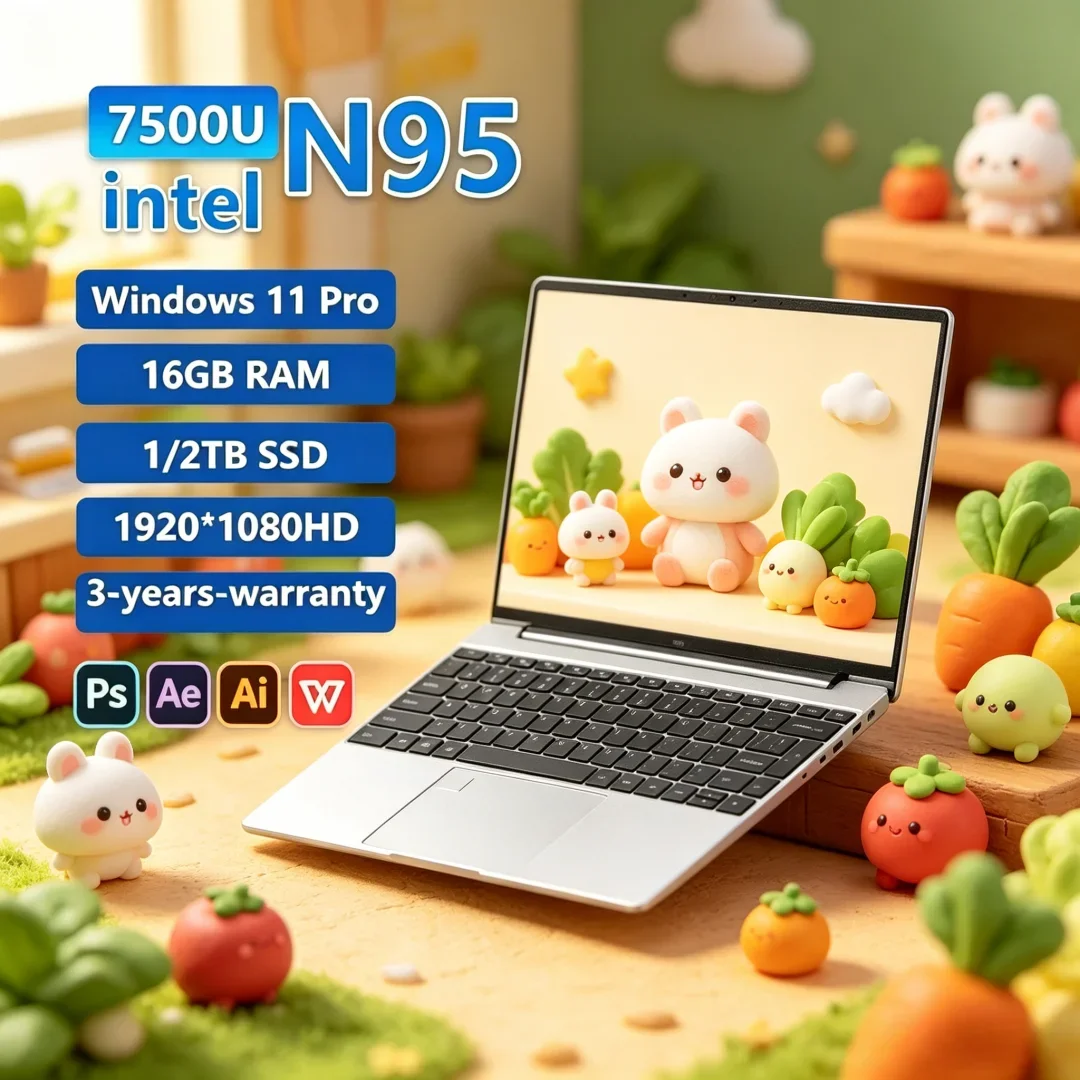 2026 Quintessential Original 15.6" Laptop N95 FHD IPS Display 120 Hz Luminous Ultralear Screen 7500mAh 32GB/2TB SSD Radiant
2026 Quintessential Original 15.6" Laptop N95 FHD IPS Display 120 Hz Luminous Ultralear Screen 7500mAh 32GB/2TB SSD Radiant