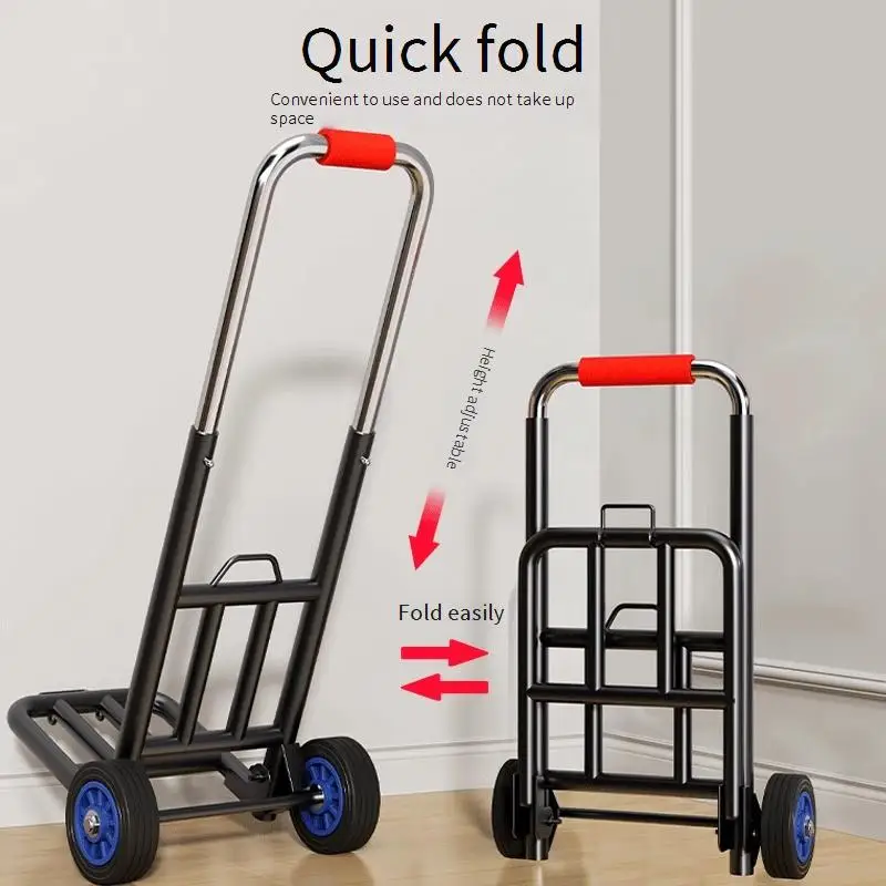 Folding Hand Cart Portable Trolley Household Shopping Cart Elderly Grocery Pull Cart Stair Climbing Luggage Wagon for Camping
Folding Hand Cart Portable Trolley Household Shopping Cart Elderly Grocery Pull Cart Stair Climbing Luggage Wagon for Camping