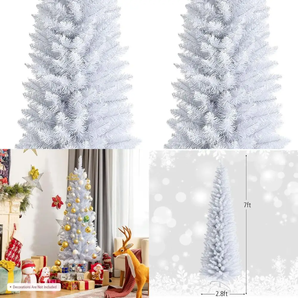 Искусственная сосна размером 7 футов с неразсветкой, 436 игл из ПВХ и складной подставкой для рождественского декора
Искусственная сосна размером 7 футов с неразсветкой, 436 игл из ПВХ и складной подставкой для рождественского декора