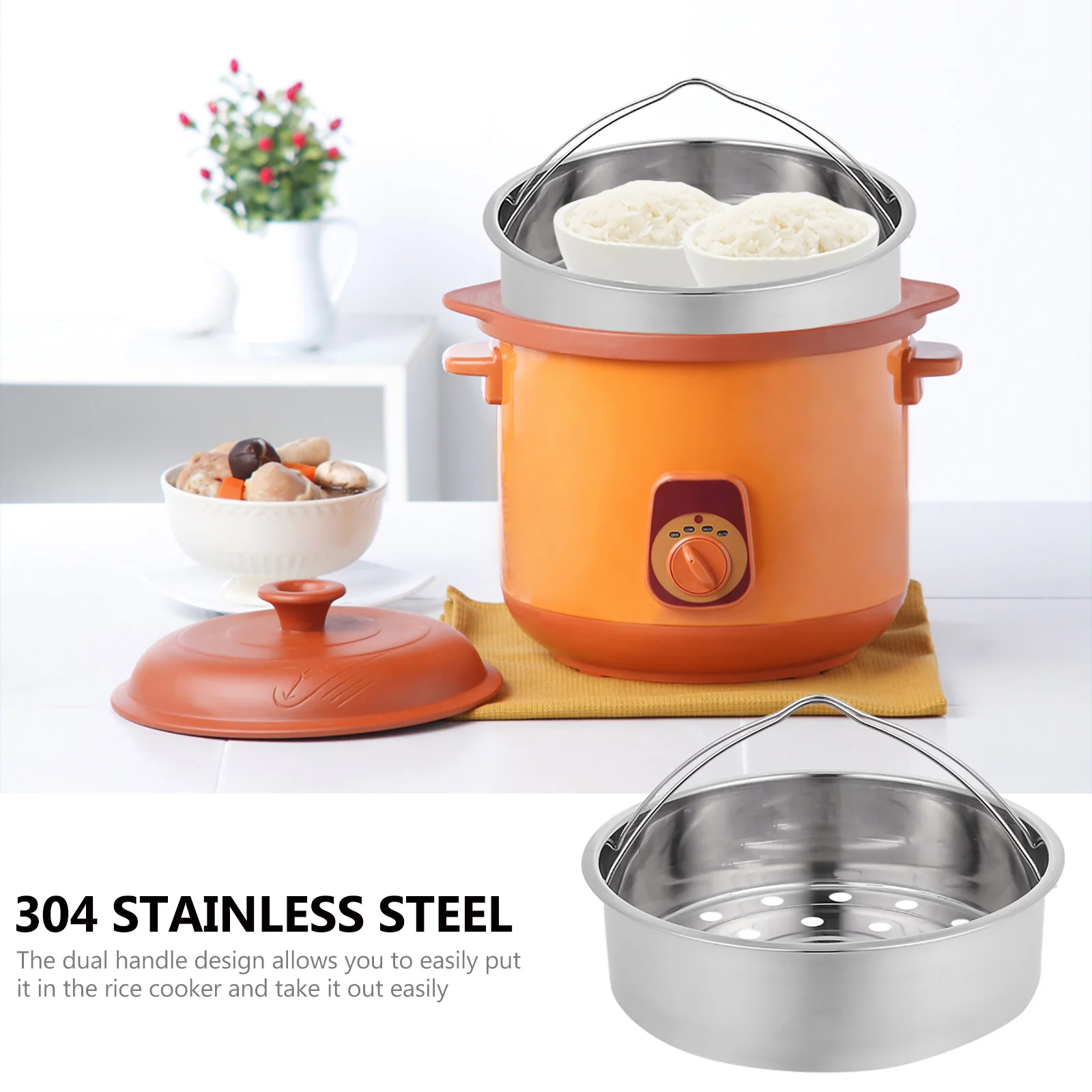 1Pcs Stainless Steel Steamer Basket Heavy Duty Kitchen Mesh Food Steamer for Rice Cooker Egg Buns Potatoes Corn Sweet Potato
1Pcs Stainless Steel Steamer Basket Heavy Duty Kitchen Mesh Food Steamer for Rice Cooker Egg Buns Potatoes Corn Sweet Potato