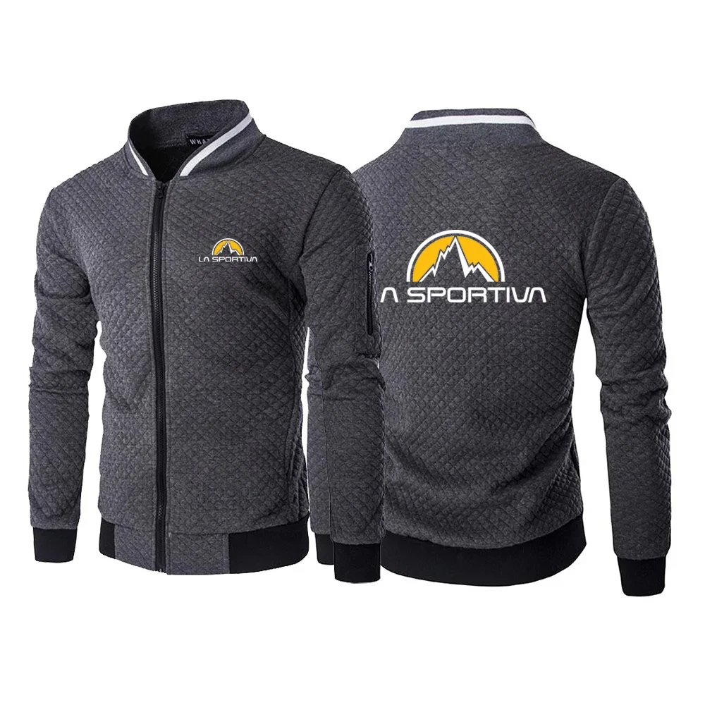 Men's zippered casual jacket, outdoor jacket with Sportiva logo, high collar, outdoor cycling clothing, Spring and Autumn, 2024
Men's zippered casual jacket, outdoor jacket with Sportiva logo, high collar, outdoor cycling clothing, Spring and Autumn, 2024