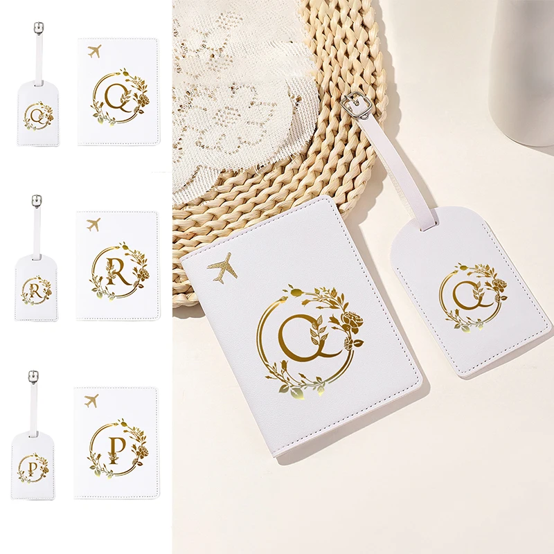 Leaf flower letter printed white leather passport cover, waterproof travel credit card wallet, men's and women's passport cover
Leaf flower letter printed white leather passport cover, waterproof travel credit card wallet, men's and women's passport cover