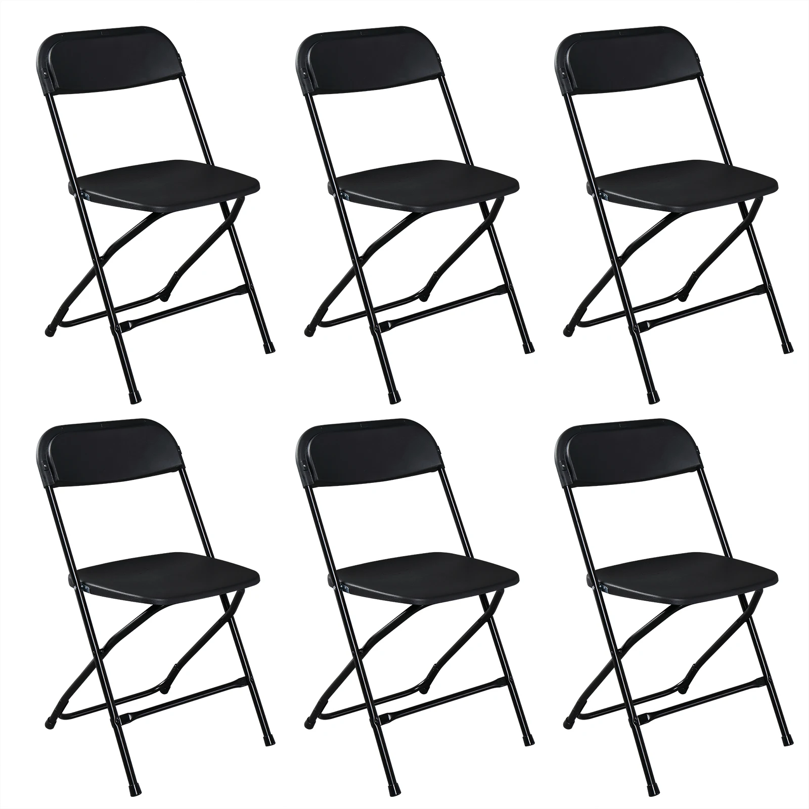 6pcs Injection Molding Classic Garden Plastic Folding Chair Black
6pcs Injection Molding Classic Garden Plastic Folding Chair Black