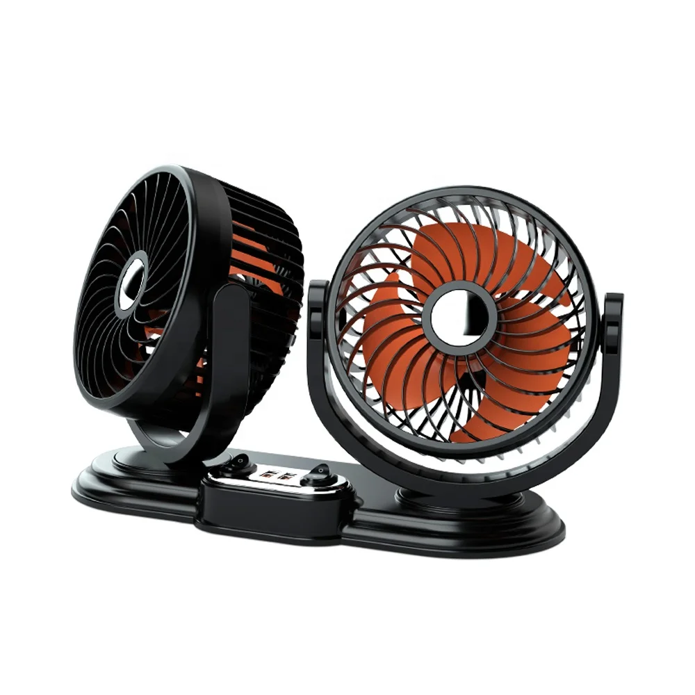 12V 24V Dual Car Cooling Fan 360° Rotatable Electric Dashboard Air Circulator for Truck RV Van SUV
12V 24V Dual Car Cooling Fan 360° Rotatable Electric Dashboard Air Circulator for Truck RV Van SUV