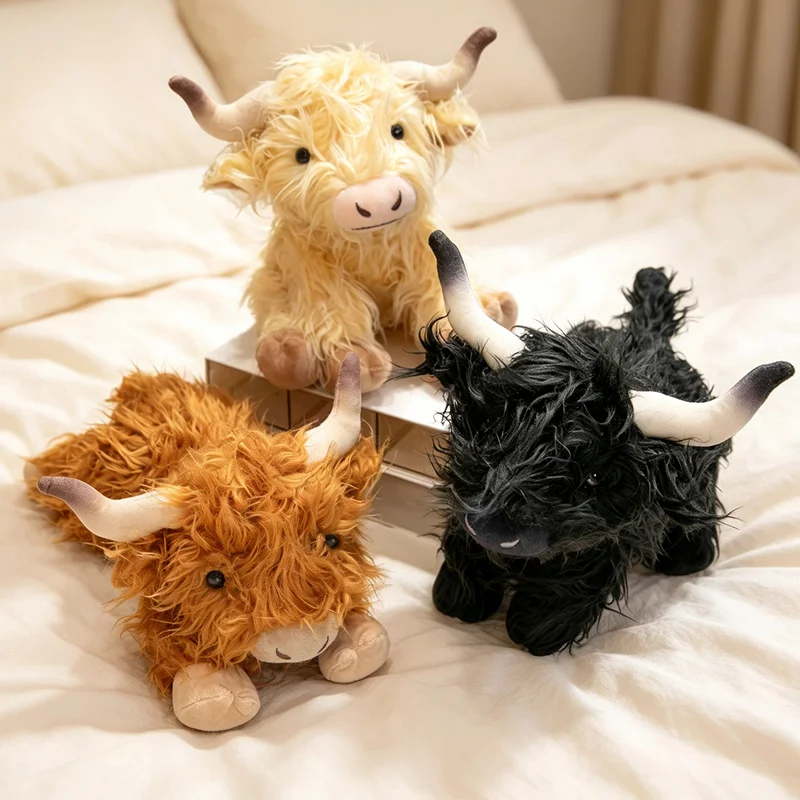 Adorable Scottish Highland Cow Plush Pillow, Realistic Soft Fluffy Stuffed Gift for Animal Lovers
Adorable Scottish Highland Cow Plush Pillow, Realistic Soft Fluffy Stuffed Gift for Animal Lovers