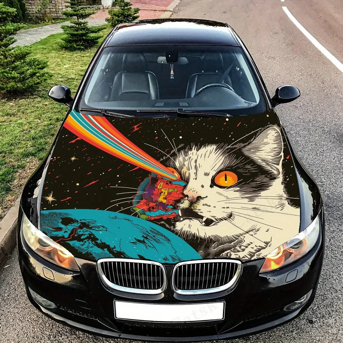 Cat with Planet and Cosmic Energy Car Hood - Self-Adhesive, Waterproof & Scratch-Resistant Sticker , Perfect For Vehicle Customi
Cat with Planet and Cosmic Energy Car Hood - Self-Adhesive, Waterproof & Scratch-Resistant Sticker , Perfect For Vehicle Customi