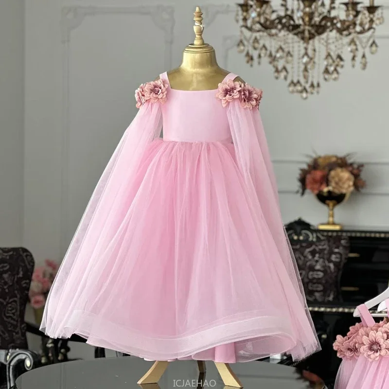 Wed Dress Children Pink Flower Girl Wedding Dresses Clothes Kids Piano PerformanceParty Gown Costume Host Princess Birthday 
Wed Dress Children Pink Flower Girl Wedding Dresses Clothes Kids Piano PerformanceParty Gown Costume Host Princess Birthday
