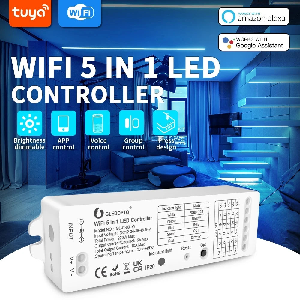 Пульт дистанционного управления для системы «умный дом», Tuya, 5 в 1, 2,4G, LED-лента, голосовое управление, голосовой помощник Alexa
Пульт дистанционного управления для системы «умный дом», Tuya, 5 в 1, 2,4G, LED-лента, голосовое управление, голосовой помощник Alexa