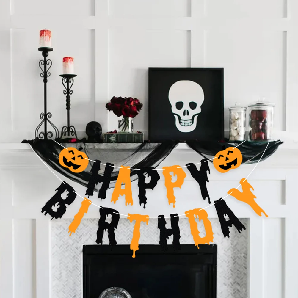 Birthday Decoration Felt Bunting Banner Halloween Hanging Adornment for Kids Party String Banner Bright Color Create Lively
Birthday Decoration Felt Bunting Banner Halloween Hanging Adornment for Kids Party String Banner Bright Color Create Lively