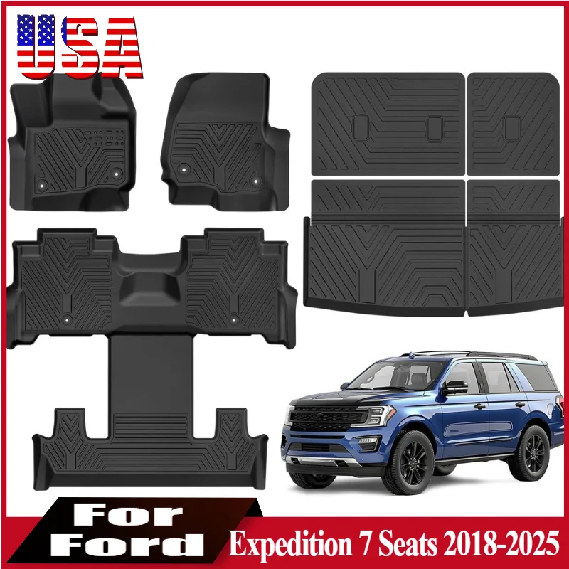 3D коврики для Ford Expedition 7 мест 2018-2025 Коврики из ТПЭ с задней подушкой багажника Защита от атмосферных воздействий
3D коврики для Ford Expedition 7 мест 2018-2025 Коврики из ТПЭ с задней подушкой багажника Защита от атмосферных воздействий