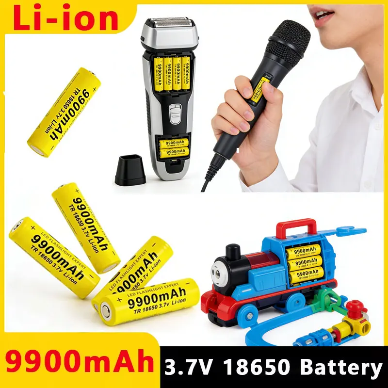 Rechargeable 18650 9900mAh 3.7V Lithium Battery + Charger Set – Widely Used for Flashlights, Radios & MP3 Players
Rechargeable 18650 9900mAh 3.7V Lithium Battery + Charger Set – Widely Used for Flashlights, Radios & MP3 Players