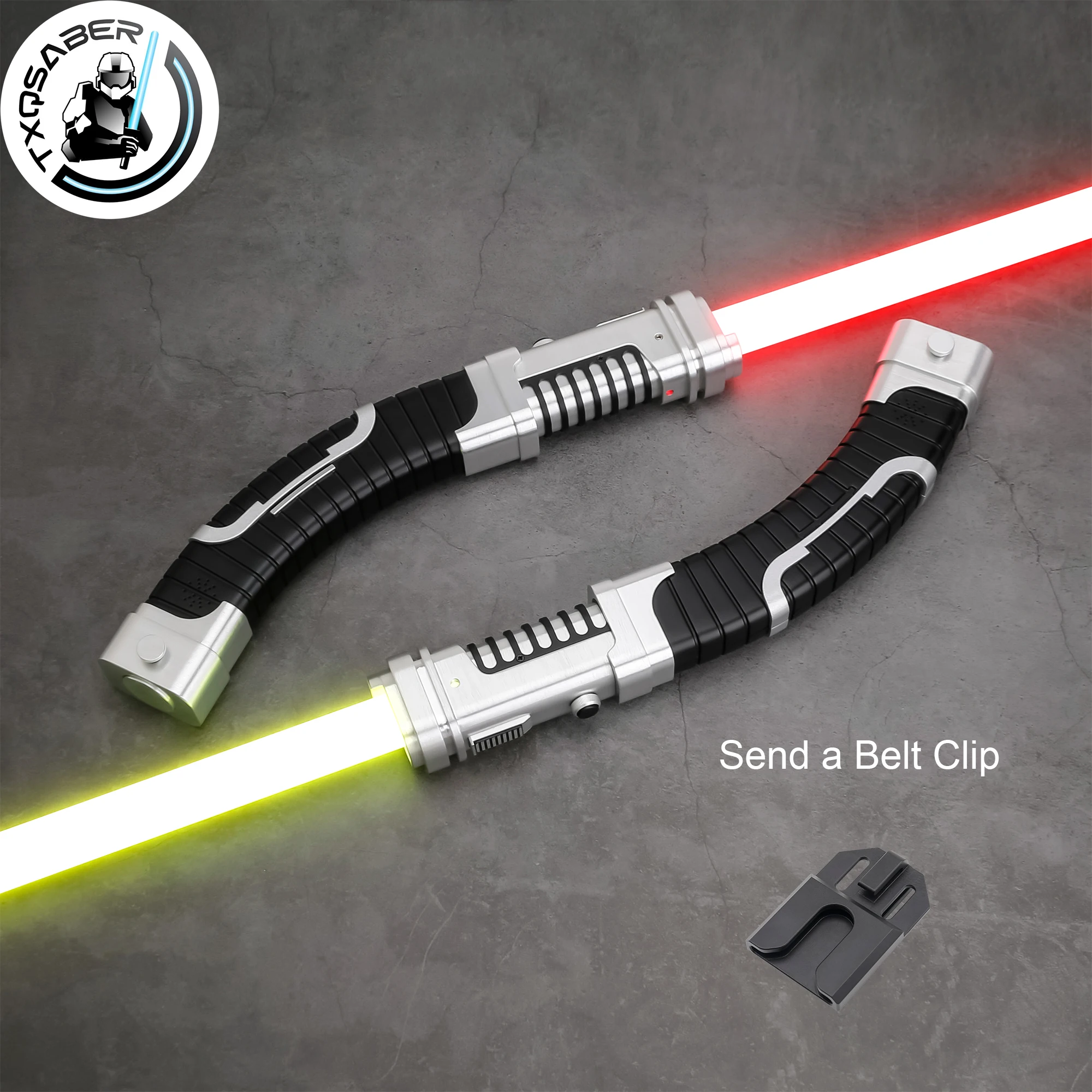 TXQSABER Lightsaber Asajj Ventress Piexl SDRGB Light Saber Double Metal Hilt Smooth Swing Blaster Laser Sword for Adult Cosplay
TXQSABER Lightsaber Asajj Ventress Piexl SDRGB Light Saber Double Metal Hilt Smooth Swing Blaster Laser Sword for Adult Cosplay