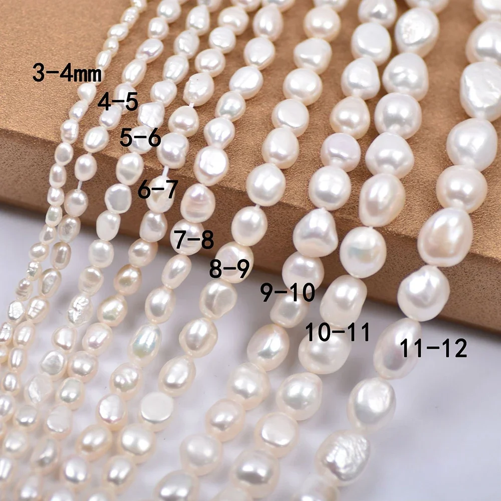 Natural Freshwater 100%Pearl White Irregular Baroque Bead High Quality Gift Women Jewelry Make DIY Necklace Bracelet Accessories
Natural Freshwater 100%Pearl White Irregular Baroque Bead High Quality Gift Women Jewelry Make DIY Necklace Bracelet Accessories