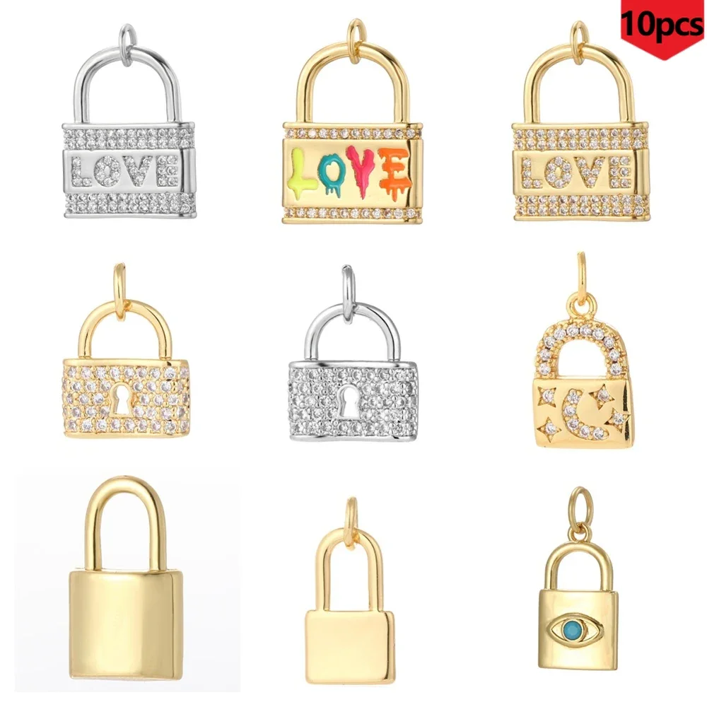 10PCS Keylock Shaped Pendant, Fashionable Decoration, Holiday Gift, for Family and Friends Bulk Items Wholesale Jewelry Making
10PCS Keylock Shaped Pendant, Fashionable Decoration, Holiday Gift, for Family and Friends Bulk Items Wholesale Jewelry Making