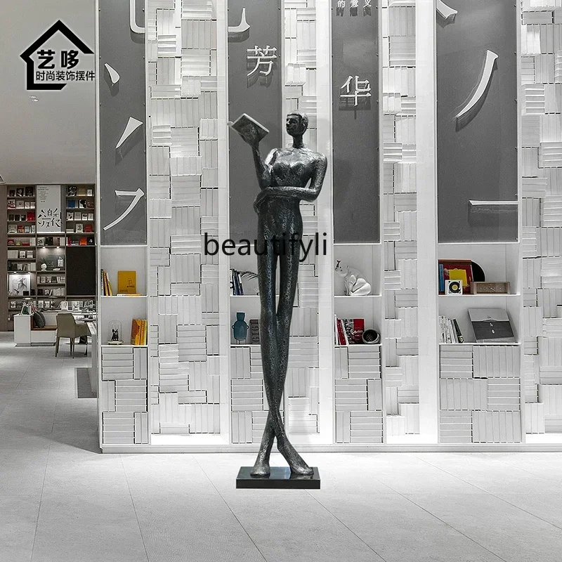 YH5 Large-scale book figure fiberglass sculpture library, hall installation art floor ornament
YH5 Large-scale book figure fiberglass sculpture library, hall installation art floor ornament