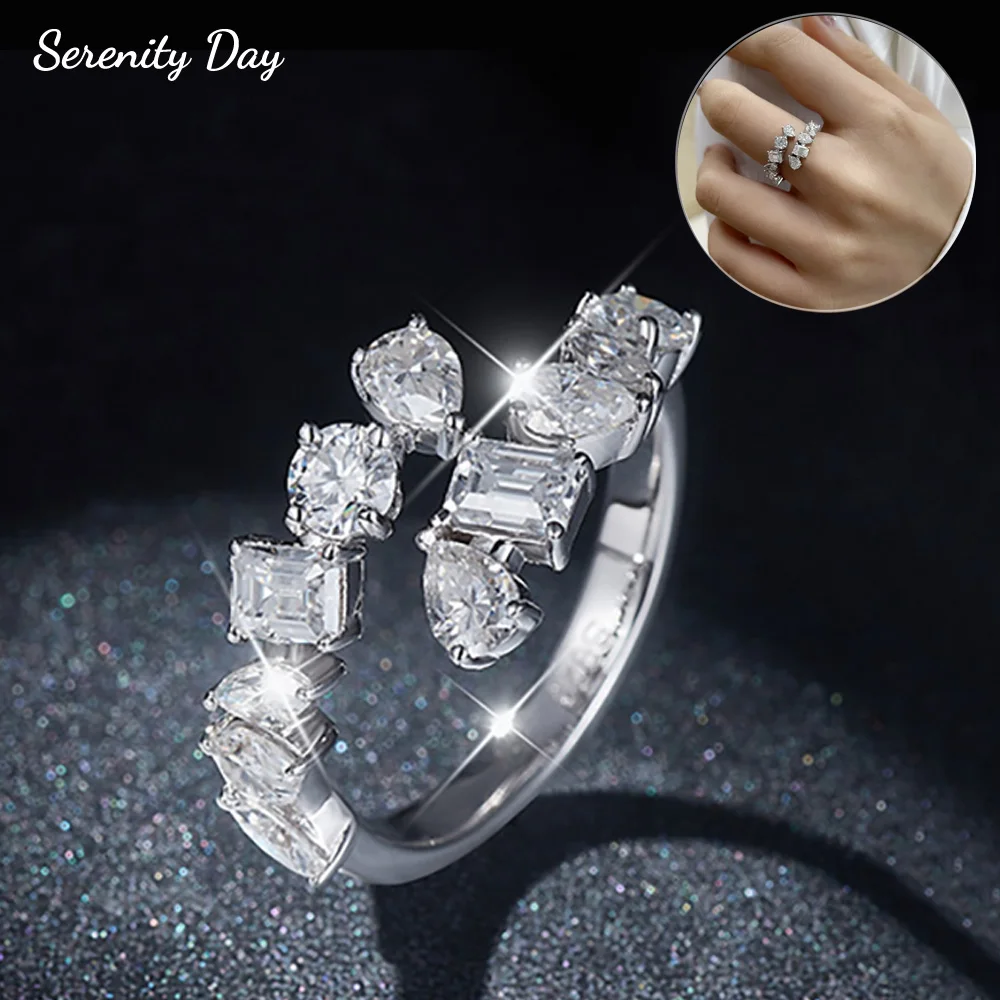 Serenity 2.6cttw Special Shape Cut D Color Moissanite Rings for Women S925 Sterling Silver Plated 18K Lab Diamond Eternity Rings
Serenity 2.6cttw Special Shape Cut D Color Moissanite Rings for Women S925 Sterling Silver Plated 18K Lab Diamond Eternity Rings