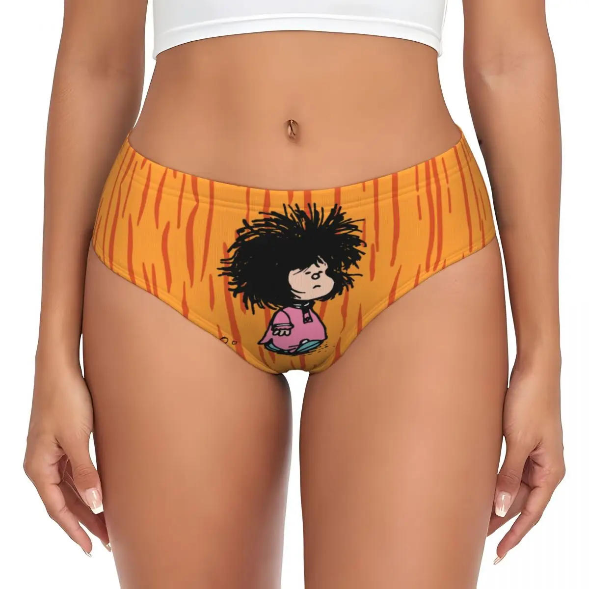 Custom Women's Quino Comic Cartoon Mafalda Brief Panties Female Soft Underwear Underpants
Custom Women's Quino Comic Cartoon Mafalda Brief Panties Female Soft Underwear Underpants