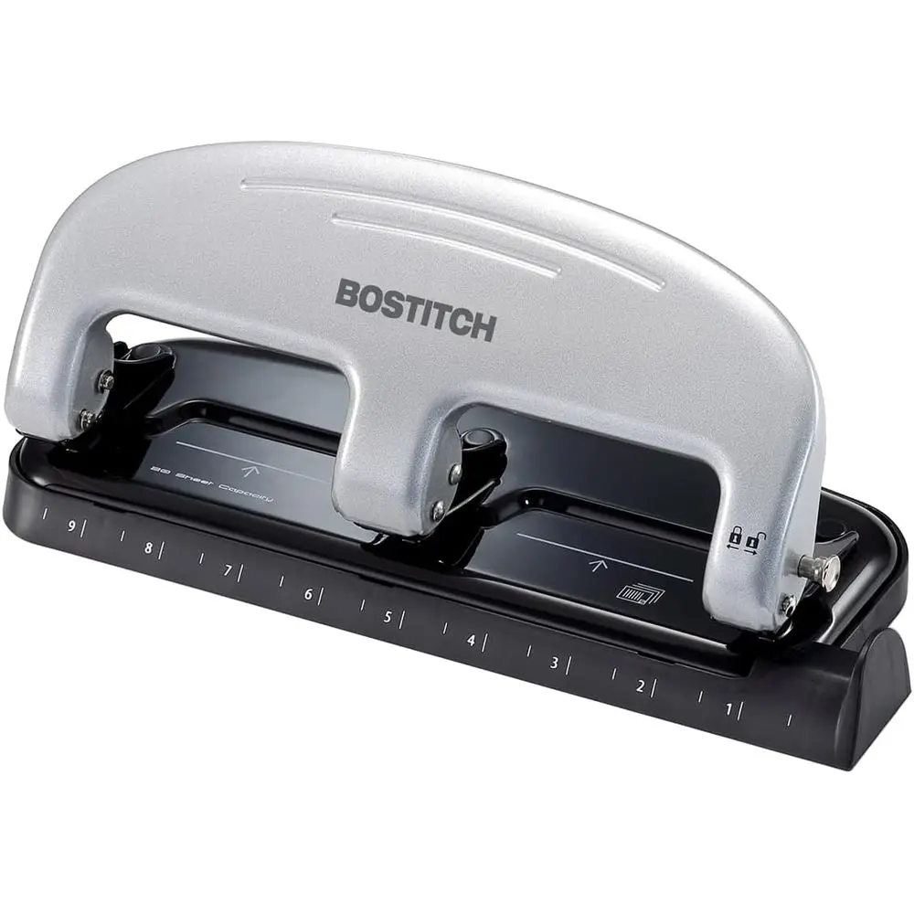 3-Hole Punch with 20-Sheet Capacity, Effortless Operation, Anti-Jam, Silver
3-Hole Punch with 20-Sheet Capacity, Effortless Operation, Anti-Jam, Silver
