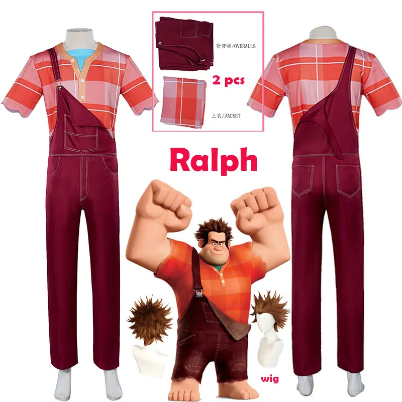 Anime Ralph Cosplay Costumes Jumpsuit for Men Nice Stitching Halloween Tv&Movie cosplay Outfit Set Stage Performance
Anime Ralph Cosplay Costumes Jumpsuit for Men Nice Stitching Halloween Tv&Movie cosplay Outfit Set Stage Performance