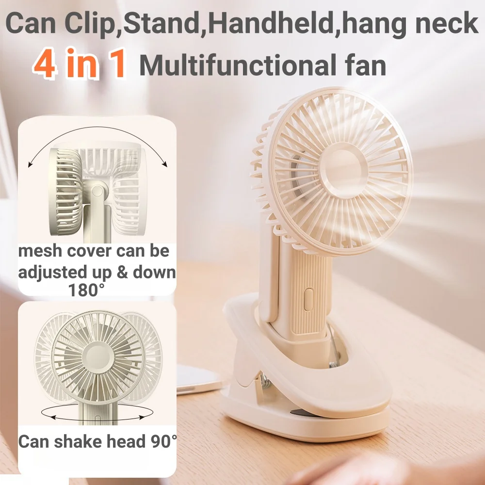 Portable Mini Fan Clip Rechargeable 3000mAh Can Stand Handheld Hang-neck Clip On Stroller Multi-functional Electric Fan Outdoor
Portable Mini Fan Clip Rechargeable 3000mAh Can Stand Handheld Hang-neck Clip On Stroller Multi-functional Electric Fan Outdoor