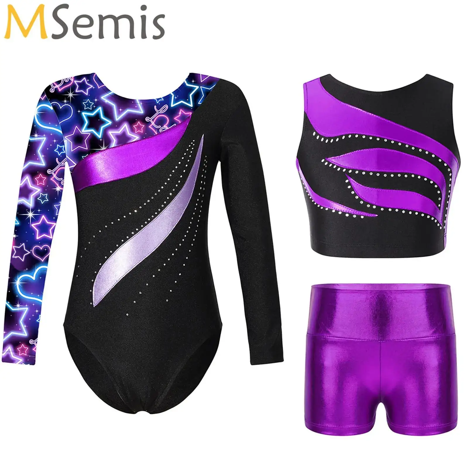 Girls' Leotard Dance Clothes Gymnastics Ballet Dance Leotards for 5-14 Years Fashion Hair Band Long Sleeve Sparkly Tumbling
Girls' Leotard Dance Clothes Gymnastics Ballet Dance Leotards for 5-14 Years Fashion Hair Band Long Sleeve Sparkly Tumbling