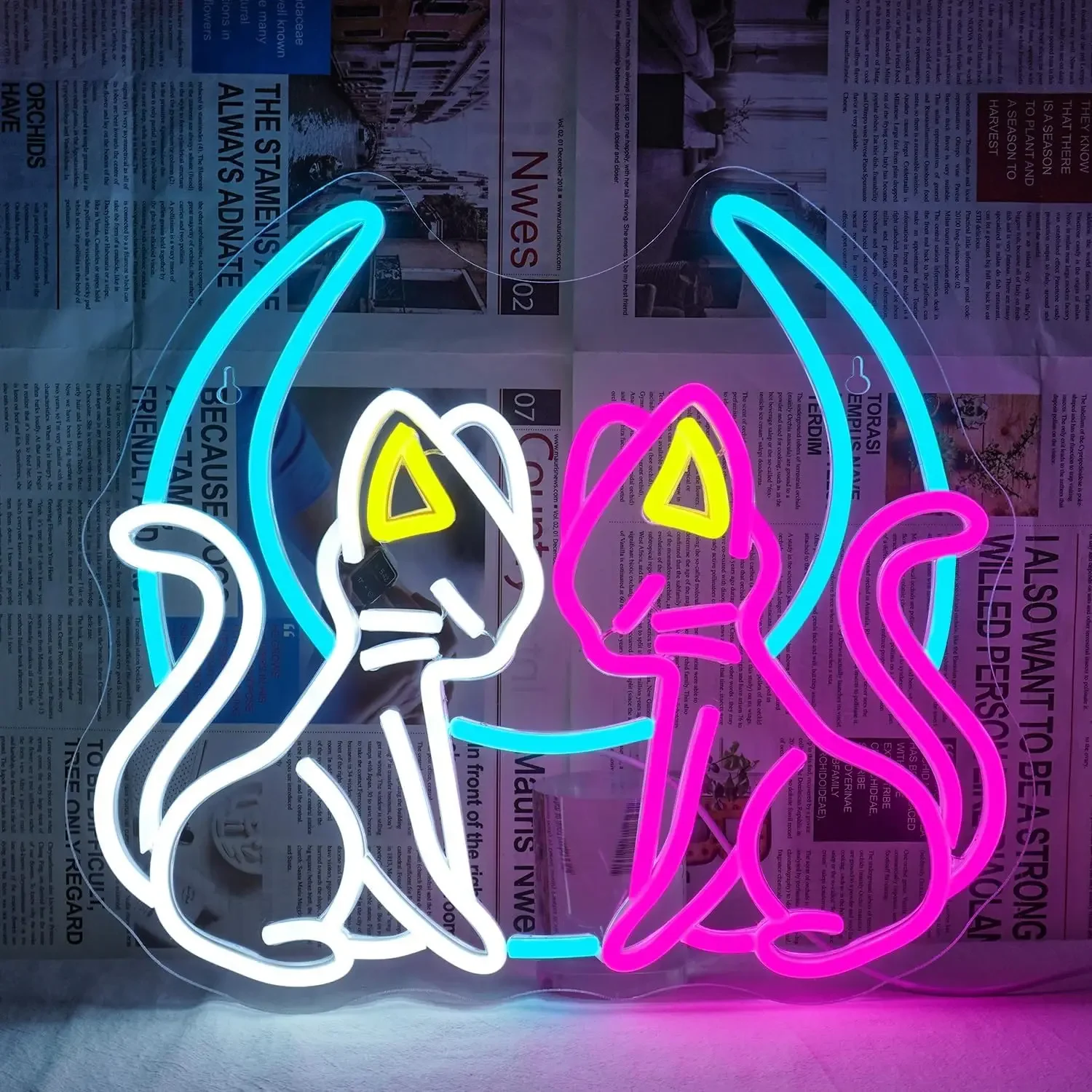 Cat & Moon Neon Sign-Dimmable LED Neon Signs For Wall Decor Neon Signs For Bedroom Living Room Wall Art Bars Decorate Gifts 
Cat & Moon Neon Sign-Dimmable LED Neon Signs For Wall Decor Neon Signs For Bedroom Living Room Wall Art Bars Decorate Gifts