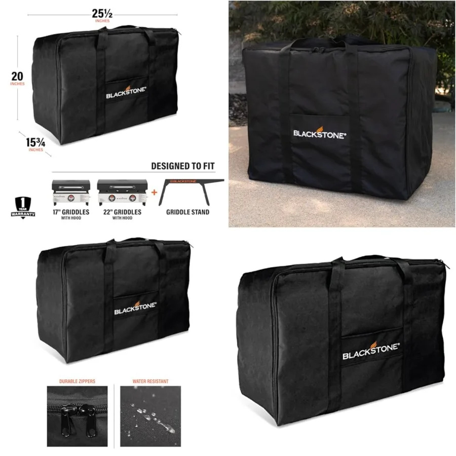 Tabletop Griddle Carry Bag Fits 17" and 22" Tabletop Griddle Portable BBQ Grill Griddle Carry Bag for Travel - 600D Heavy Duty
Tabletop Griddle Carry Bag Fits 17" and 22" Tabletop Griddle Portable BBQ Grill Griddle Carry Bag for Travel - 600D Heavy Duty