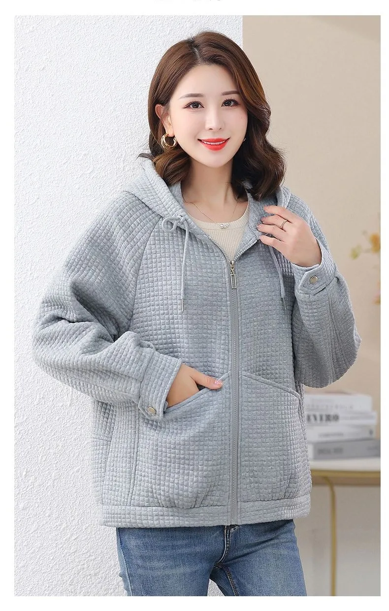 Вафельный вязаный свитшот со шляпой, женская корейская одежда, летний японский минимализм, разноцветный милый костюм нерегулярной формы для девочек, эластичный
Вафельный вязаный свитшот со шляпой, женская корейская одежда, летний японский минимализм, разноцветный милый костюм нерегулярной формы для девочек, эластичный