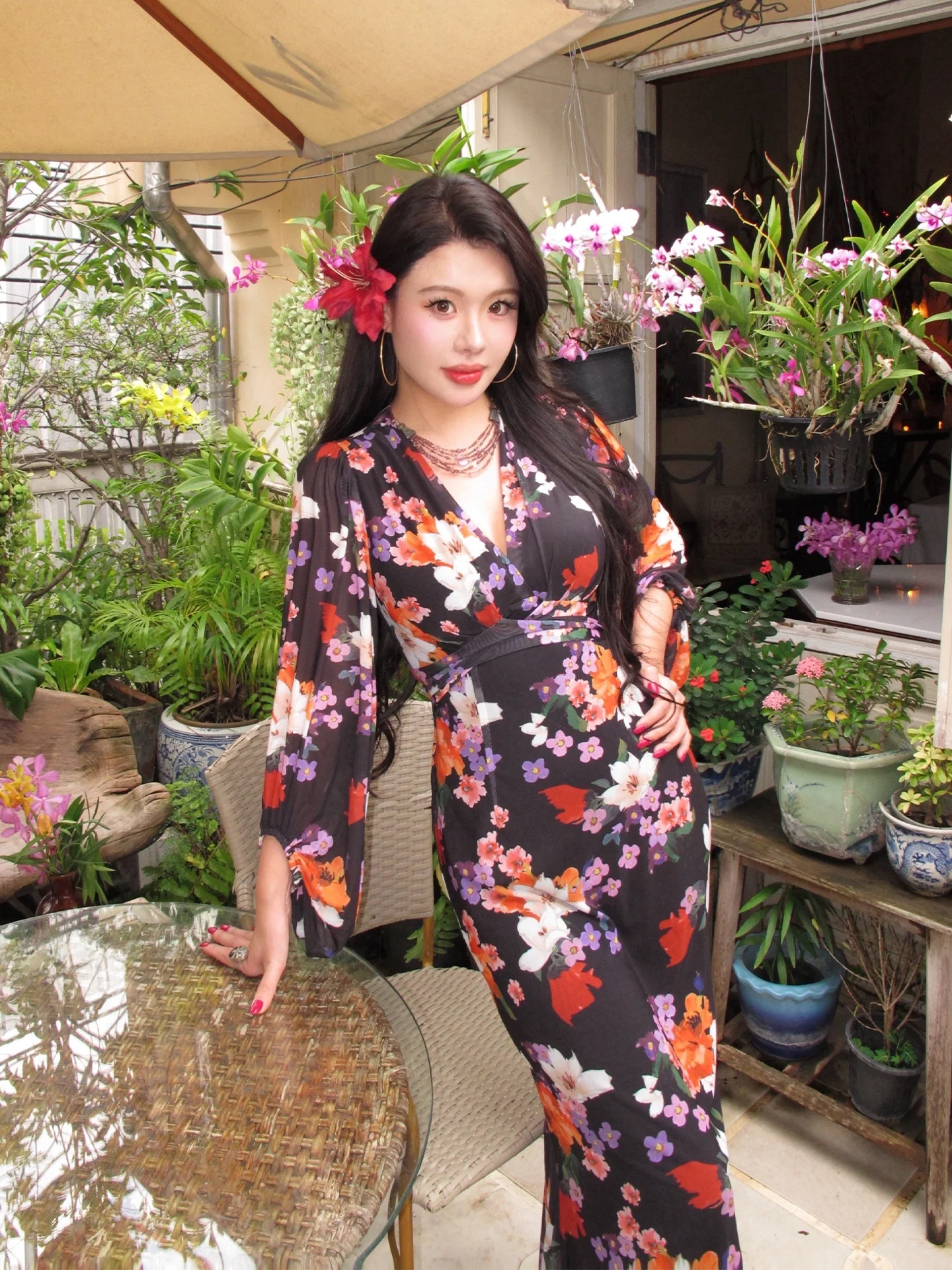 Black Dahlias Elastic Waist Women's Dress Vintage Style Long Sleeve Polyester Fabric Date Suitable Scenarios Lady's Dress
Black Dahlias Elastic Waist Women's Dress Vintage Style Long Sleeve Polyester Fabric Date Suitable Scenarios Lady's Dress