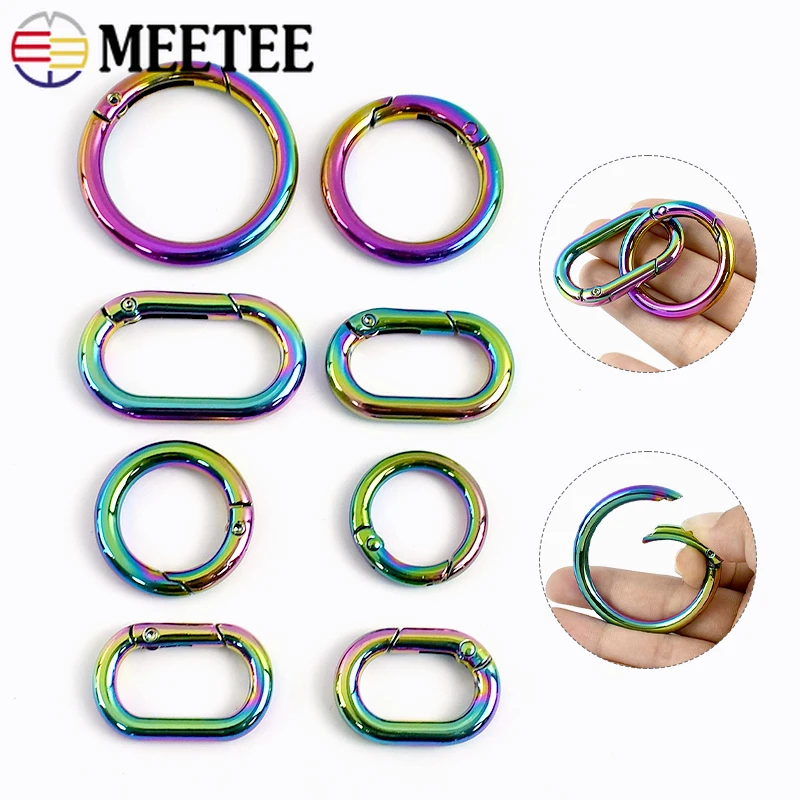 5/10/20Pcs 10-50mm Colored Spring O Rings Openable Metal Buckles for Bag Strap Carabiner Clasp Pet Collar Keychain Hook Buckle
5/10/20Pcs 10-50mm Colored Spring O Rings Openable Metal Buckles for Bag Strap Carabiner Clasp Pet Collar Keychain Hook Buckle