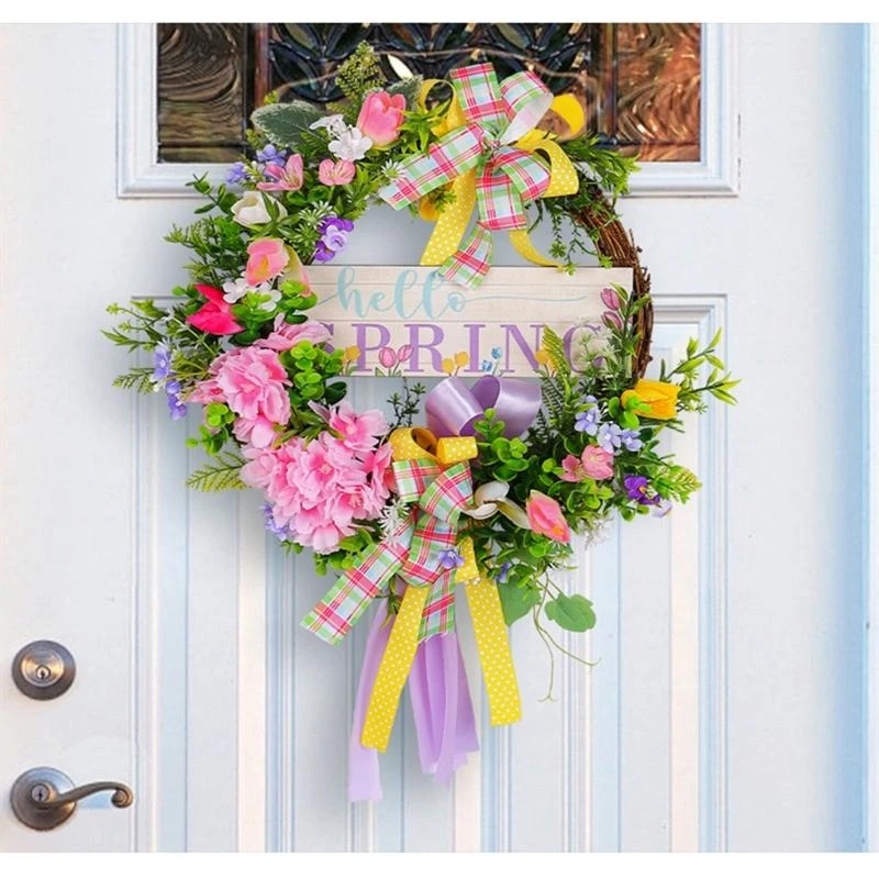 Spring Door Wreath Welcome Spring Wooden Sign Decorative Garlands 2024 Simulated Flower Door Hanging Bow Welcome Door 15UB
Spring Door Wreath Welcome Spring Wooden Sign Decorative Garlands 2024 Simulated Flower Door Hanging Bow Welcome Door 15UB