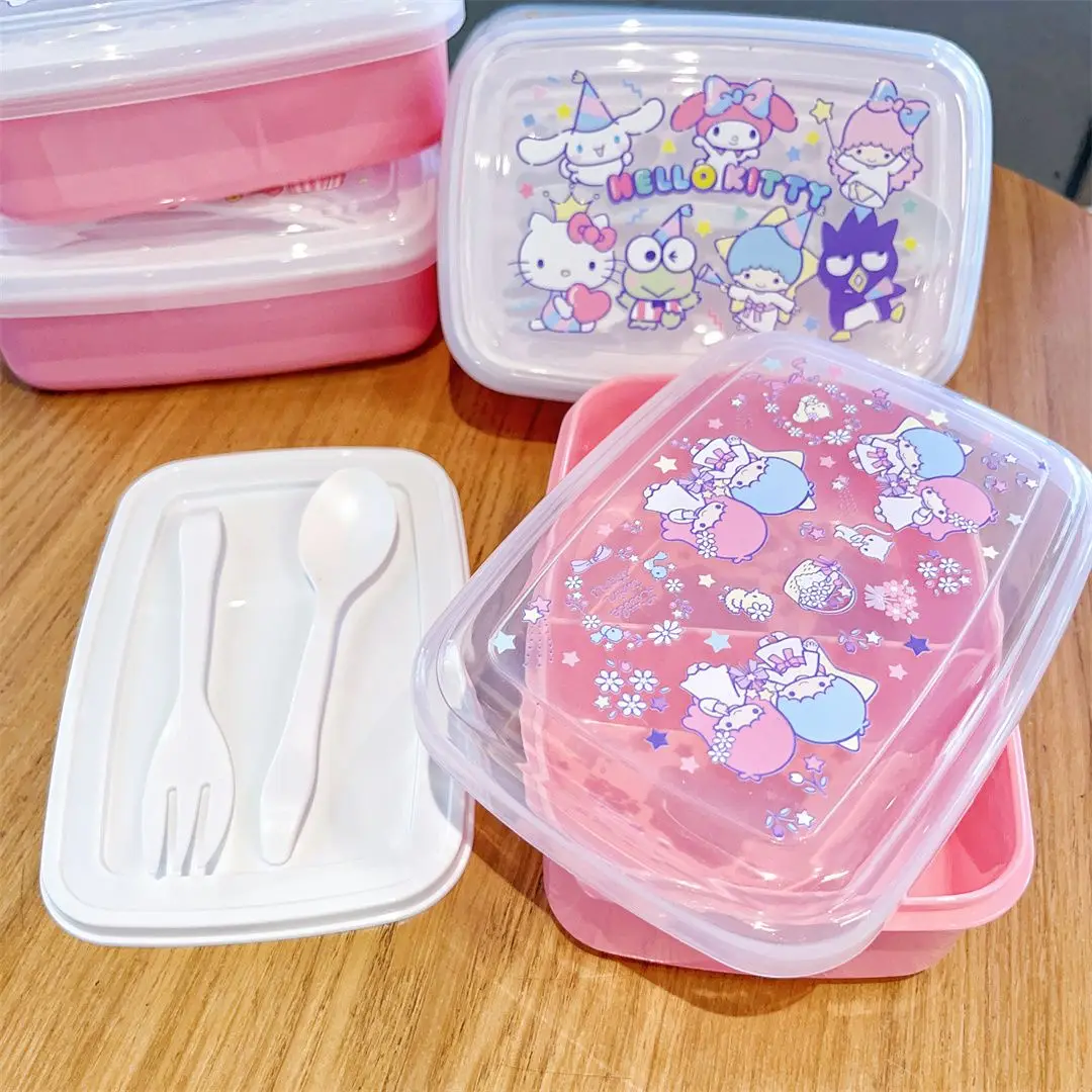 Anime Sanrio Hello Kitty My Melody Cinnamoroll Double Layer Lunch Box Sealed Portable Food Fruit Storage Box Cartoon Kawaii Cute
Anime Sanrio Hello Kitty My Melody Cinnamoroll Double Layer Lunch Box Sealed Portable Food Fruit Storage Box Cartoon Kawaii Cute