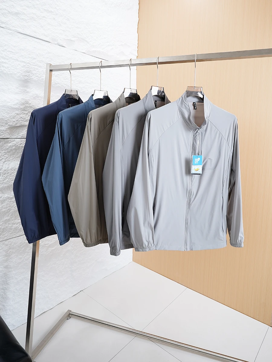 Outdoor Series Elastic Breathable Ice Silk Casual Stand Collar Men's Summer Jacket Fashionable Urban Style Long Sleeve Zipper
Outdoor Series Elastic Breathable Ice Silk Casual Stand Collar Men's Summer Jacket Fashionable Urban Style Long Sleeve Zipper