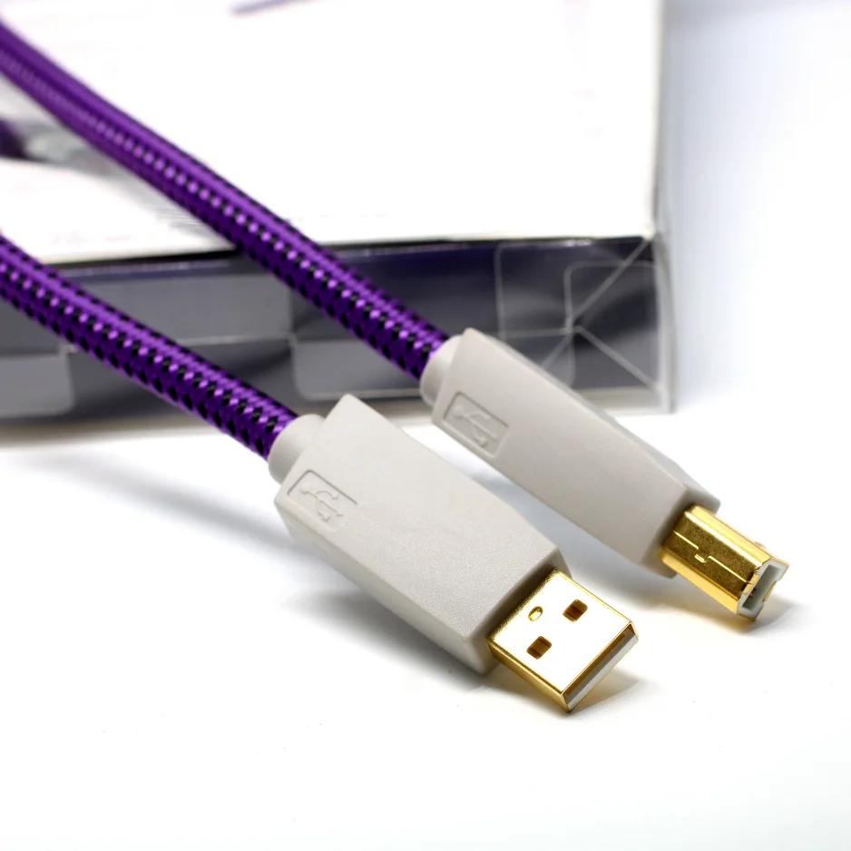Premium GT2 NCF USB 2.0 Cable Type A to B 10%Silver-Plated Solid Core HiFi Digital Audio Cable for DAC Decoder Audiophile System
Premium GT2 NCF USB 2.0 Cable Type A to B 10%Silver-Plated Solid Core HiFi Digital Audio Cable for DAC Decoder Audiophile System