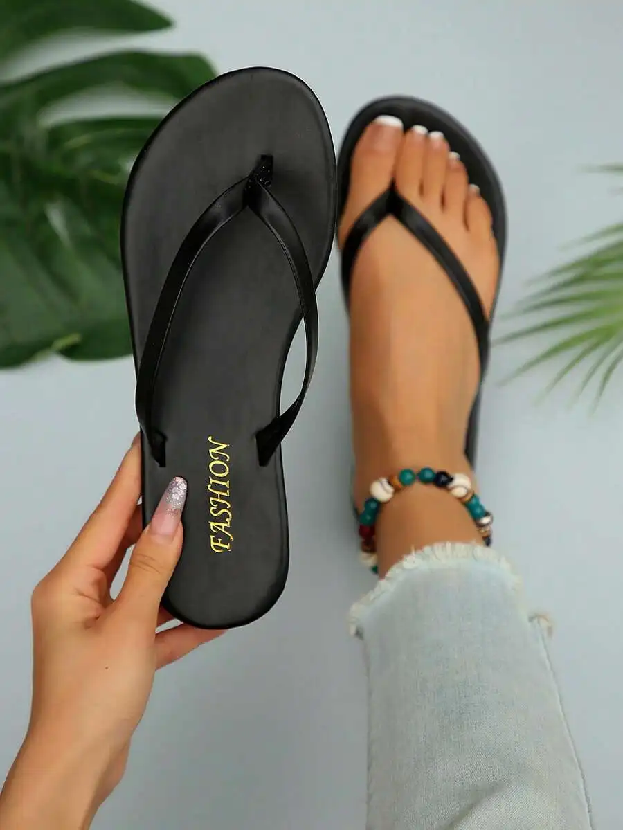 New Spring/Summer Toe-Strap Sandals, Round Toe Flat Flip-Flops, Casual Slip-On Slippers For Indoor & Outdoor Wear
New Spring/Summer Toe-Strap Sandals, Round Toe Flat Flip-Flops, Casual Slip-On Slippers For Indoor & Outdoor Wear