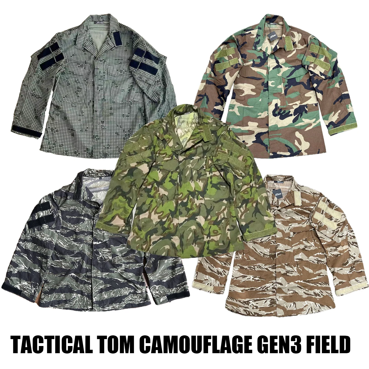 Tactical Tom Outdoor Sports Night Desert Camouflage GEN3 Field, G3 Tear resistant Wear resistant Jacket Combat Training Uniform
Tactical Tom Outdoor Sports Night Desert Camouflage GEN3 Field, G3 Tear resistant Wear resistant Jacket Combat Training Uniform