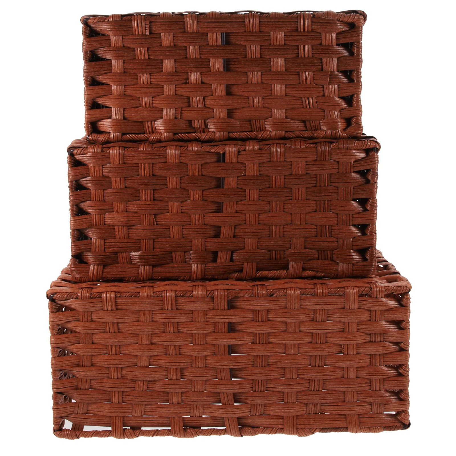 3Pcs Woven Storage Basket Imitation Rattan Basket for Stationery Makeup Food Desktop Organizer Sundries Holder Home Supplies
3Pcs Woven Storage Basket Imitation Rattan Basket for Stationery Makeup Food Desktop Organizer Sundries Holder Home Supplies