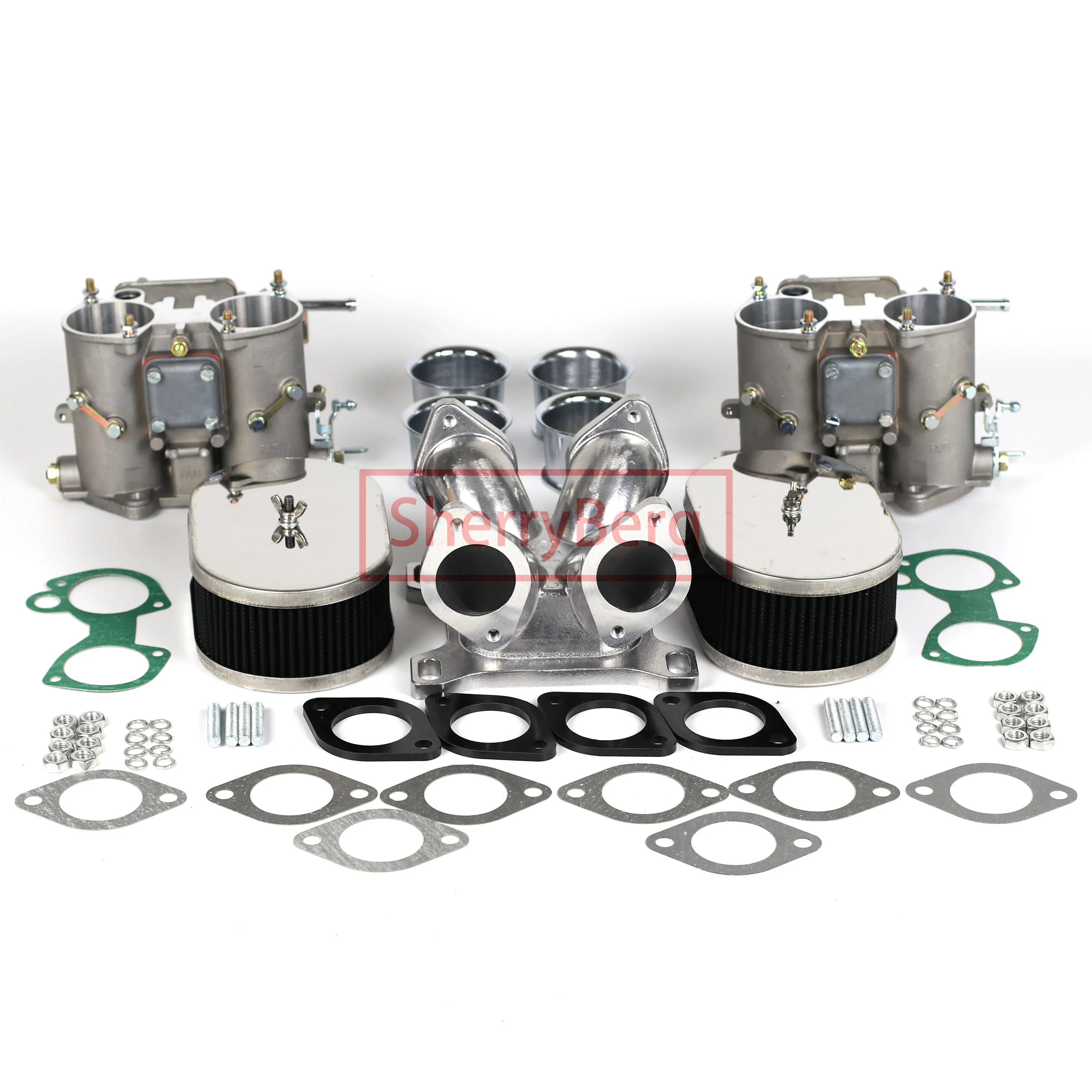 SherryBerg Rep. for EMPI WEBER karb Karburetor Conversion Kit 4 Barrel Adaptor W Twin 48 DCOE For Ford Chevy GM V8 Eng 48MM Bore
SherryBerg Rep. for EMPI WEBER karb Karburetor Conversion Kit 4 Barrel Adaptor W Twin 48 DCOE For Ford Chevy GM V8 Eng 48MM Bore