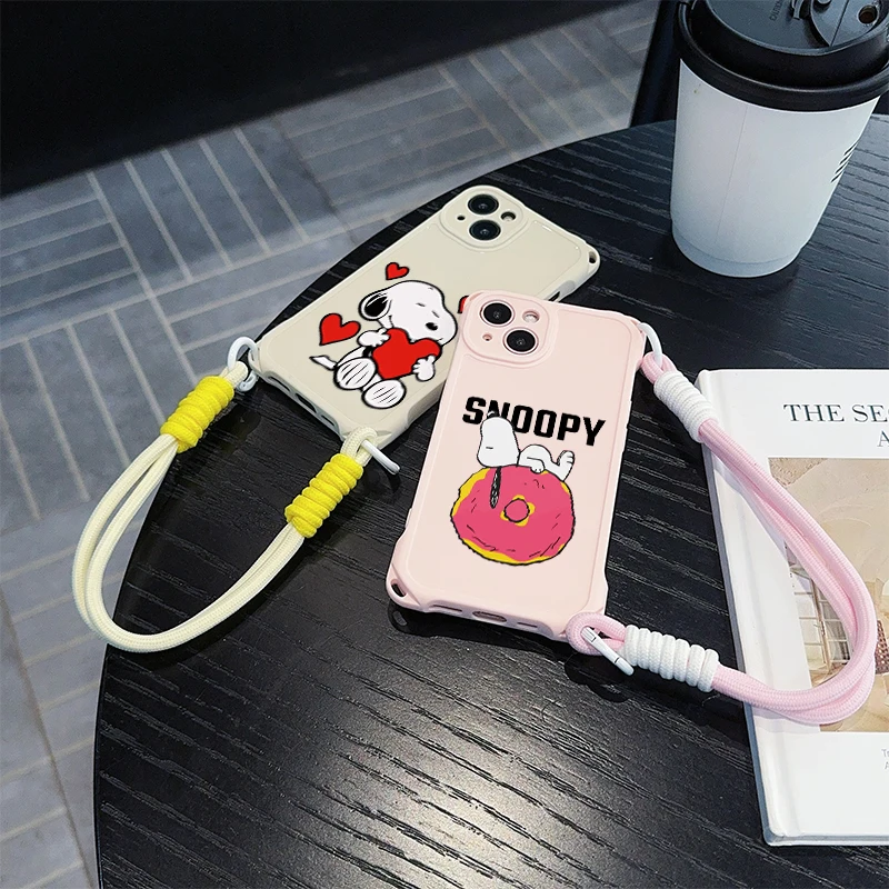 Cartoon Snoopy Cute For Samsung S24 S23 S22 S21 S20 FE Note 20 Ultra Plus Phone Case lanyard Shockproof Anti-drop Cover
Cartoon Snoopy Cute For Samsung S24 S23 S22 S21 S20 FE Note 20 Ultra Plus Phone Case lanyard Shockproof Anti-drop Cover