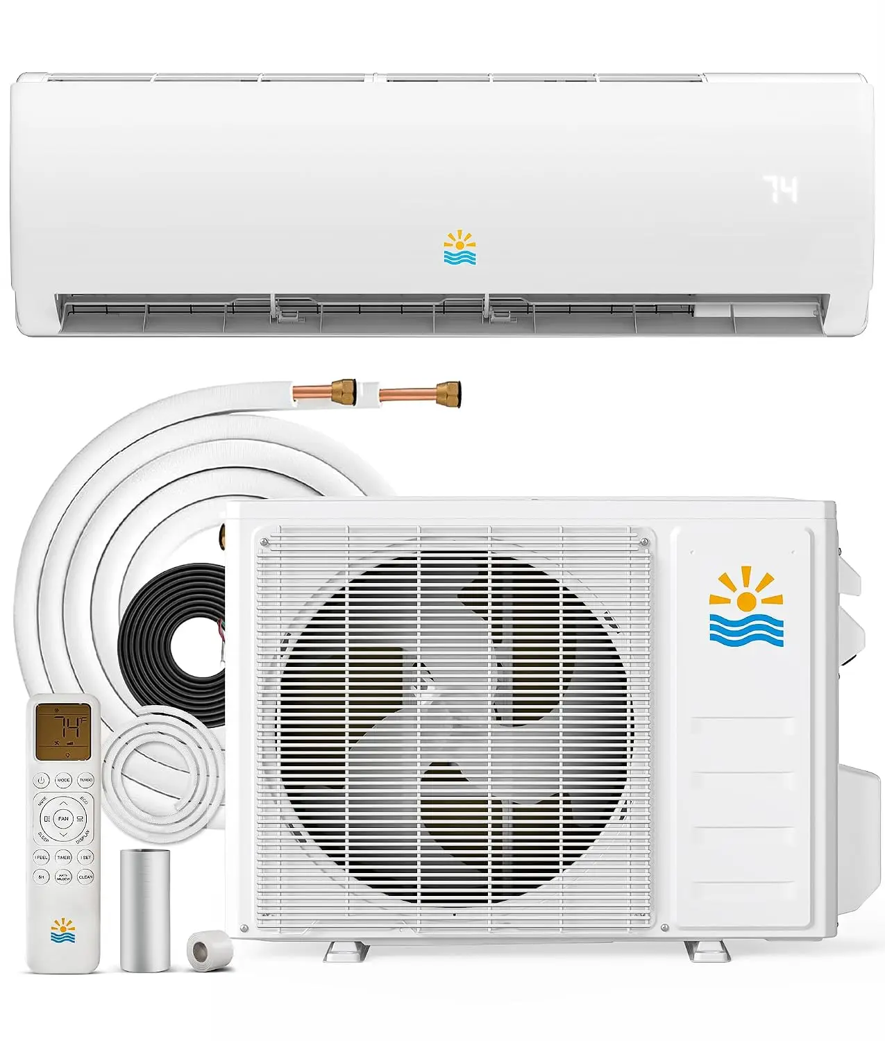 11500BTU Mini-Split Air Conditioner - 17 SEER2 115V Inverter Ductless System AC, Heat Pump, Pre-Charged Condenser,, Customized
11500BTU Mini-Split Air Conditioner - 17 SEER2 115V Inverter Ductless System AC, Heat Pump, Pre-Charged Condenser,, Customized
