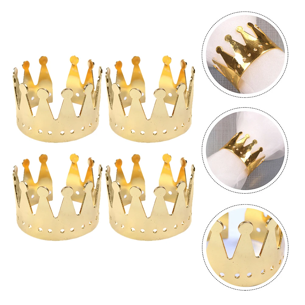 4pcs Napkin Crown Shaped Table Alloy Napkin Buckle Decorations Quality Restaurant Home Use Gift Ideas Gold
4pcs Napkin Crown Shaped Table Alloy Napkin Buckle Decorations Quality Restaurant Home Use Gift Ideas Gold
