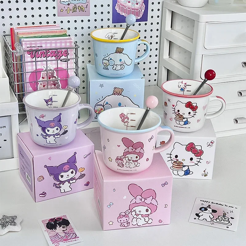 Sanrio Kawaii Hello Kitty Children Ceramic Mug My Melody Kuromi Anime Cartoon Fashion Exquisite Birthday Gift Drinking Water Cup
Sanrio Kawaii Hello Kitty Children Ceramic Mug My Melody Kuromi Anime Cartoon Fashion Exquisite Birthday Gift Drinking Water Cup