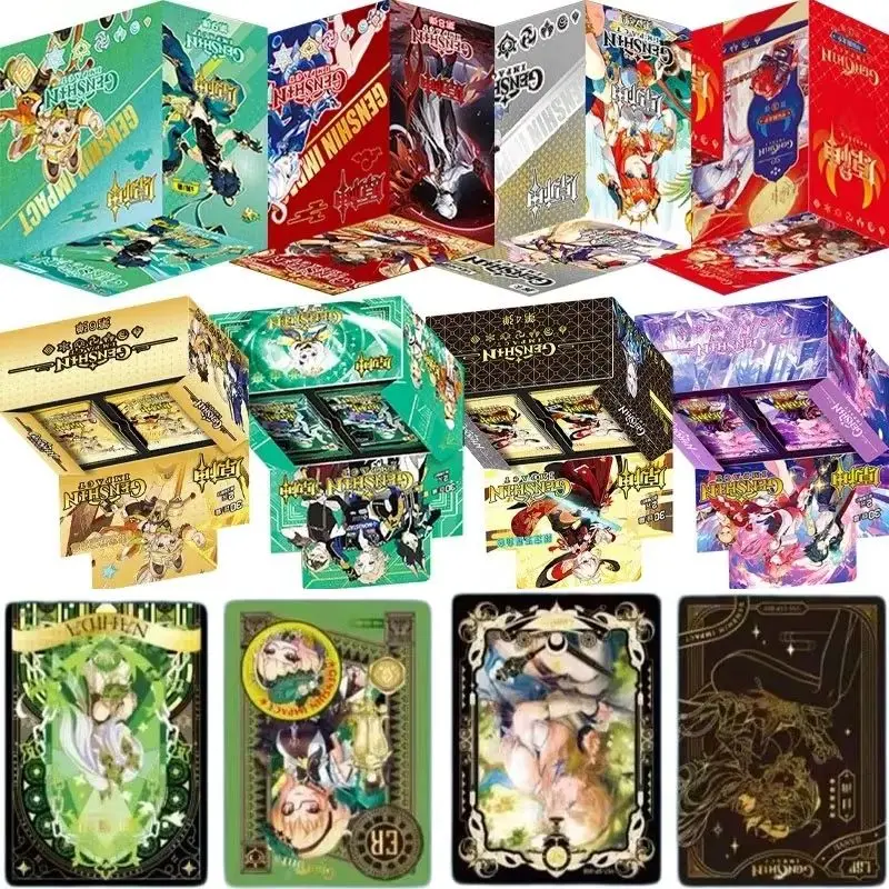 Genuine Game Genshin Impact Card Anime TCG Collection Pack Booster Box Rare SSR Anime Collectibl Card Family Table Game Card Toy
Genuine Game Genshin Impact Card Anime TCG Collection Pack Booster Box Rare SSR Anime Collectibl Card Family Table Game Card Toy